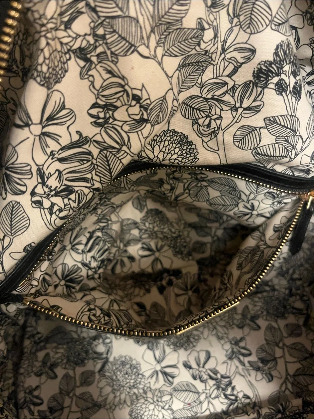 Vera Bradley Black Pebbled Leather Satchel with Gold Accent…no strap